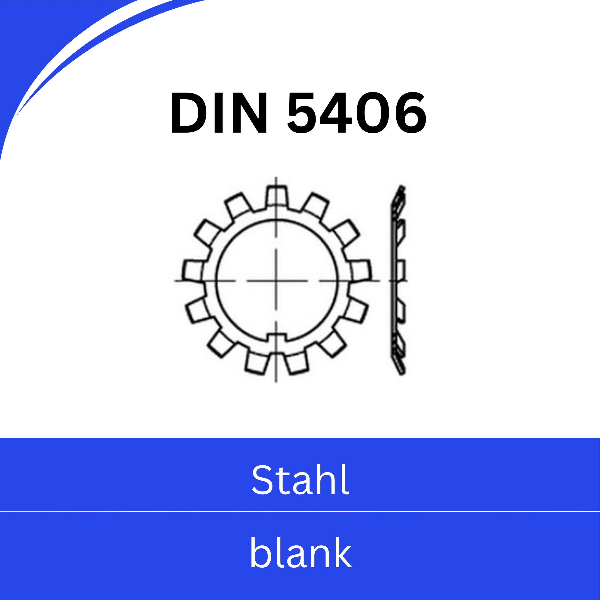 Bild von DIN 5406 ➤ Sicherungsbleche für Nutmuttern